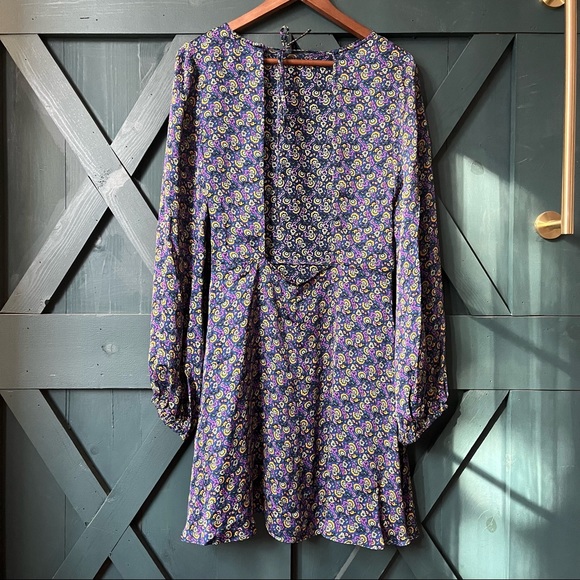 RHODE Bonnie floral-print satin dress 🤩 NWT - Picture 6 of 6